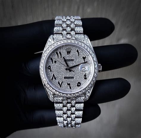 rolex diamond watch men|rolex full diamond price.